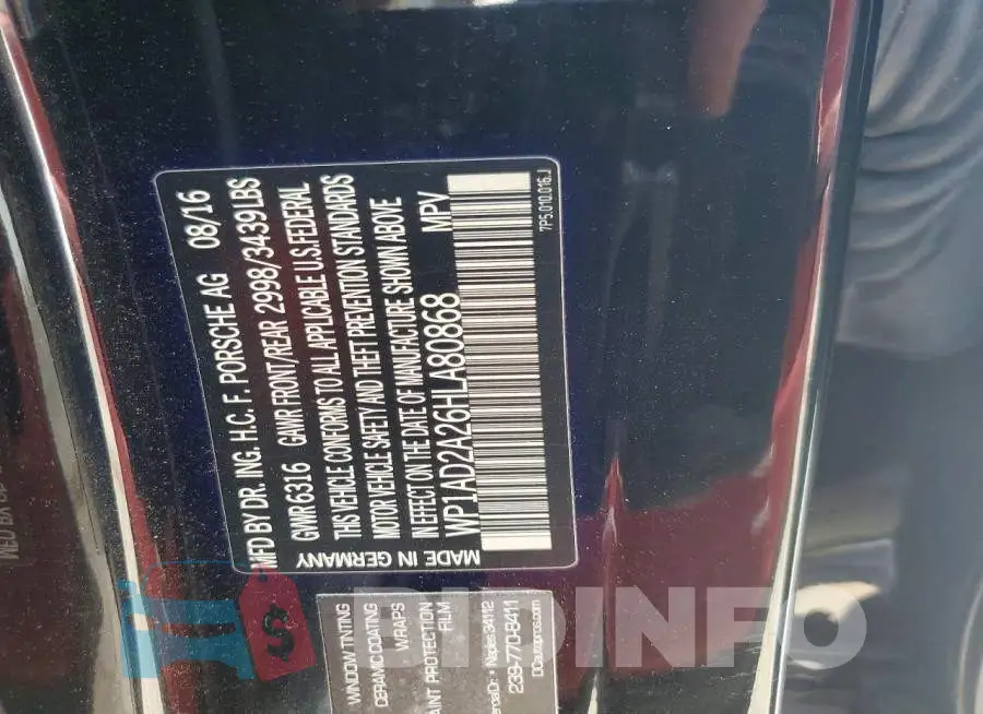 WP1AD2A26HLA80868 Photo# 14