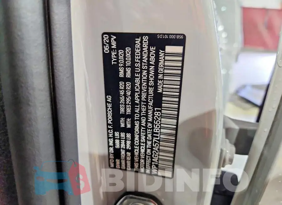 WP1AG2A57LLB55281 Photo# 14