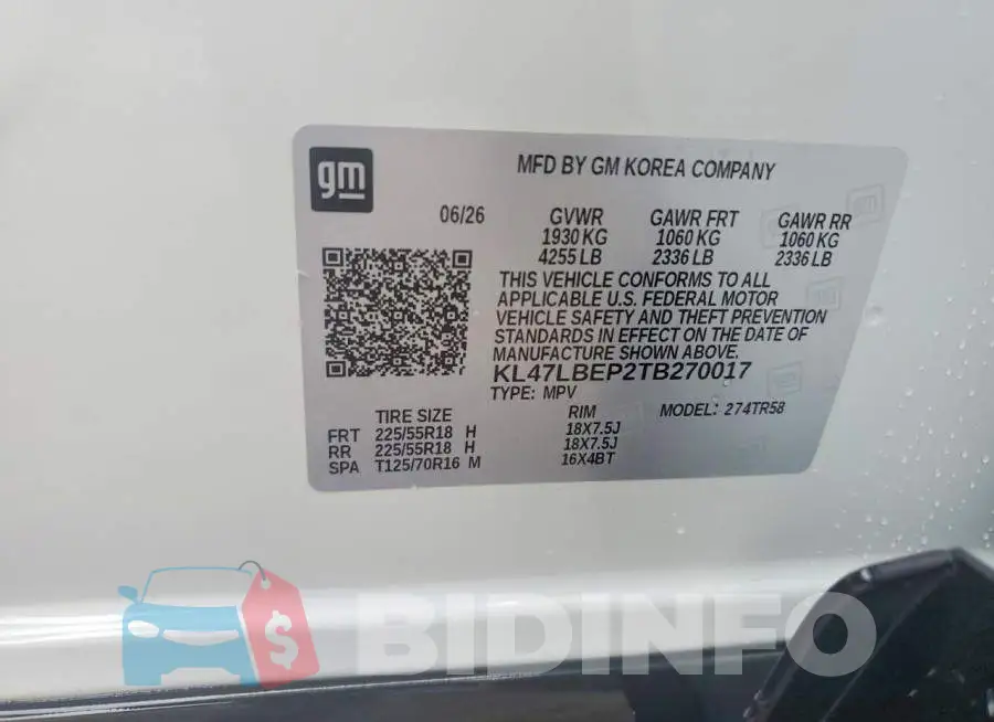 KL47LBEP2TB270017 Photo# 13