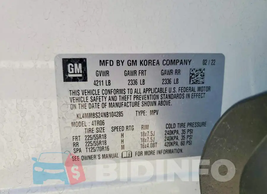 KL4MMBS24NB104285 Photo# 12