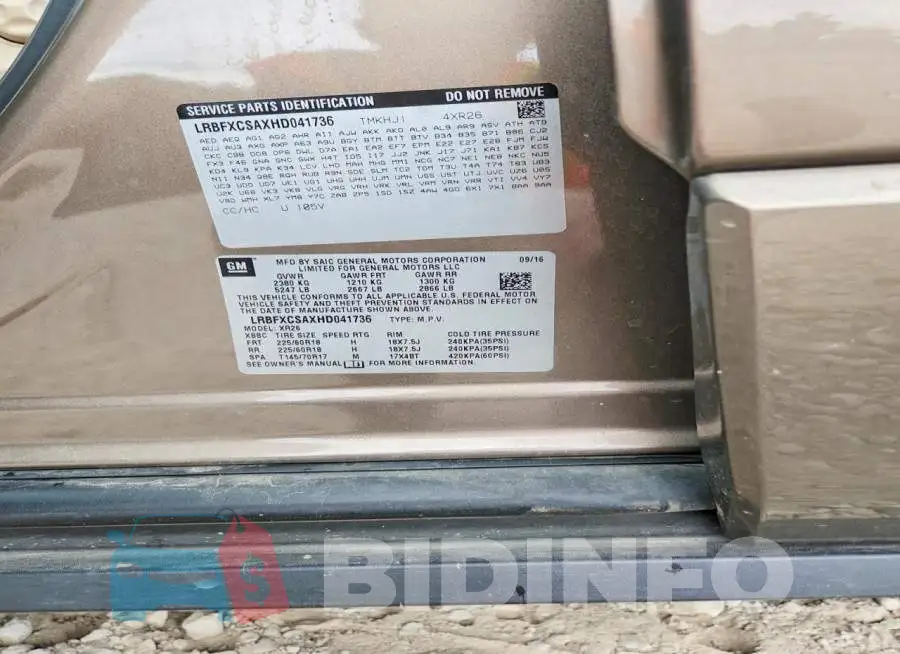 LRBFXCSAXHD041736 Photo# 13