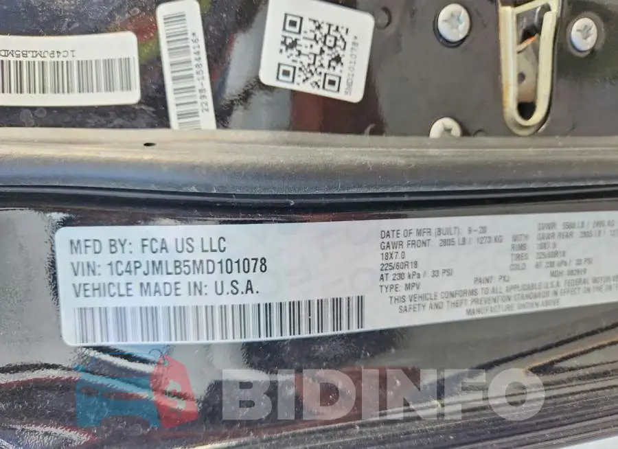 1C4PJMLB5MD101078 Photo# 13