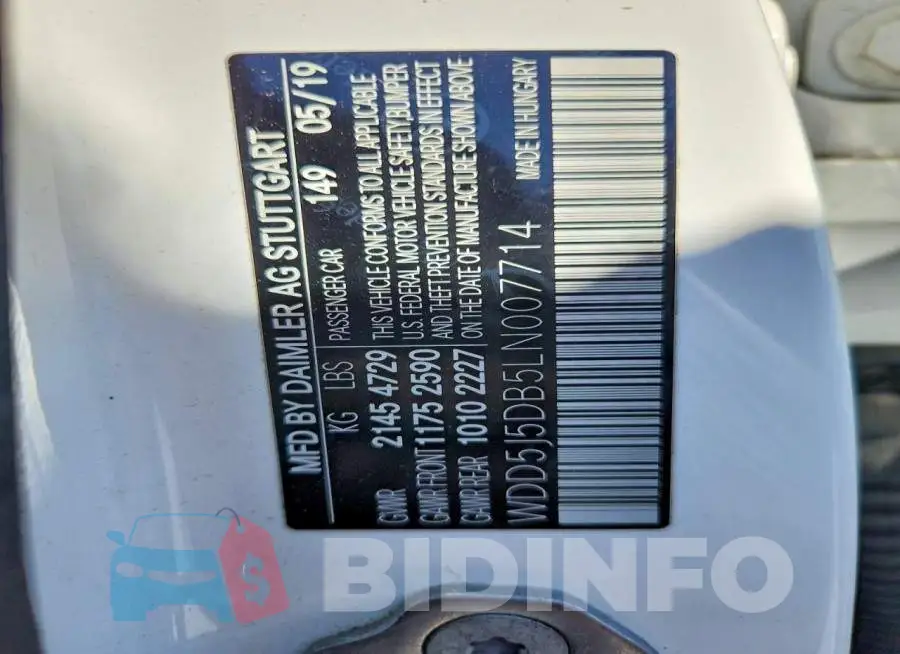 WDD5J5DB5LN007714 Photo# 12
