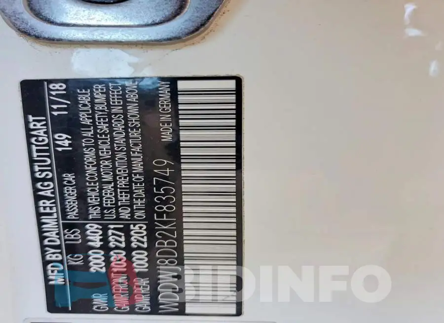 WDDWJ8DB2KF835749 Photo# 12