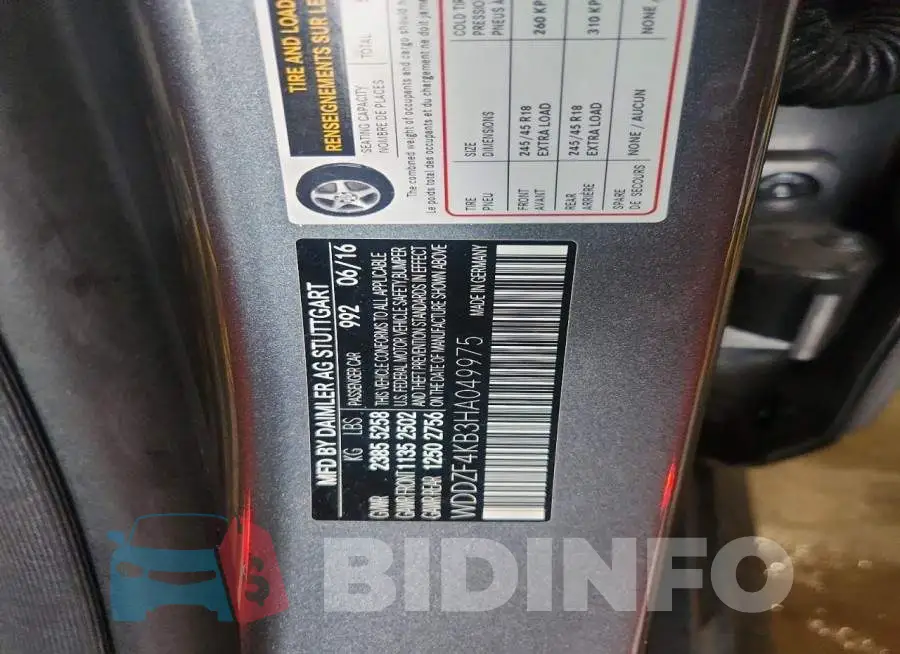 WDDZF4KB3HA049975 Photo# 13
