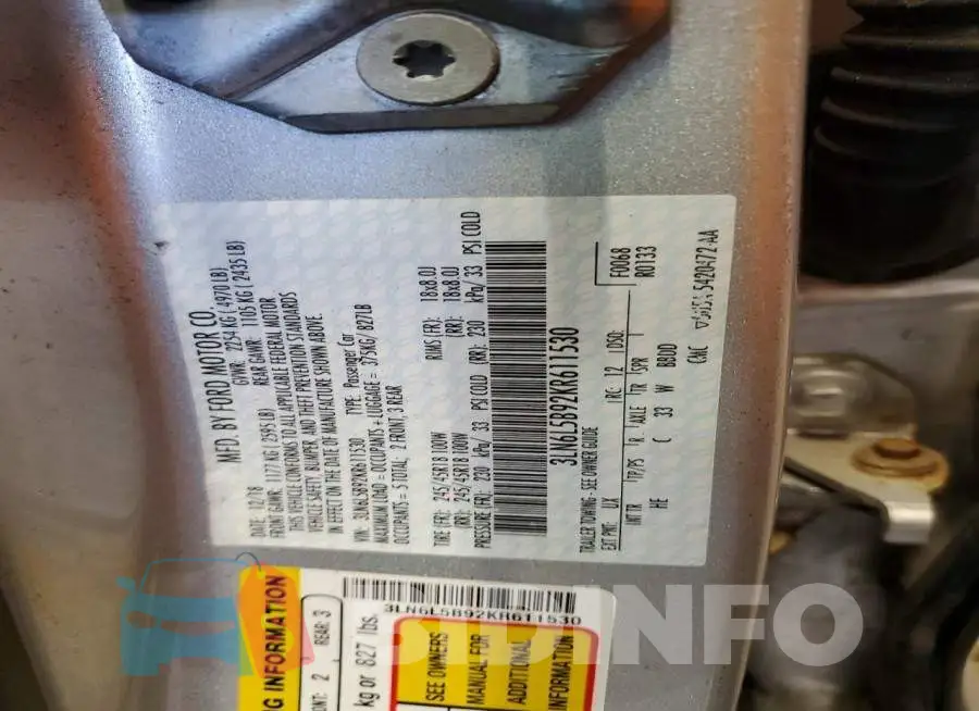 3LN6L5B92KR611530 Photo# 12