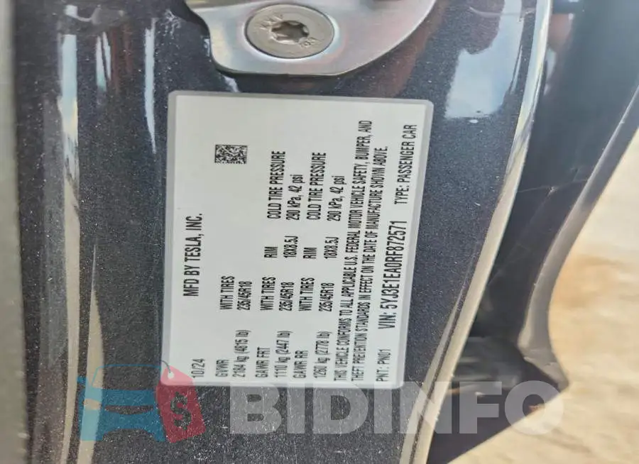 5YJ3E1EA0RF872571 Photo# 12