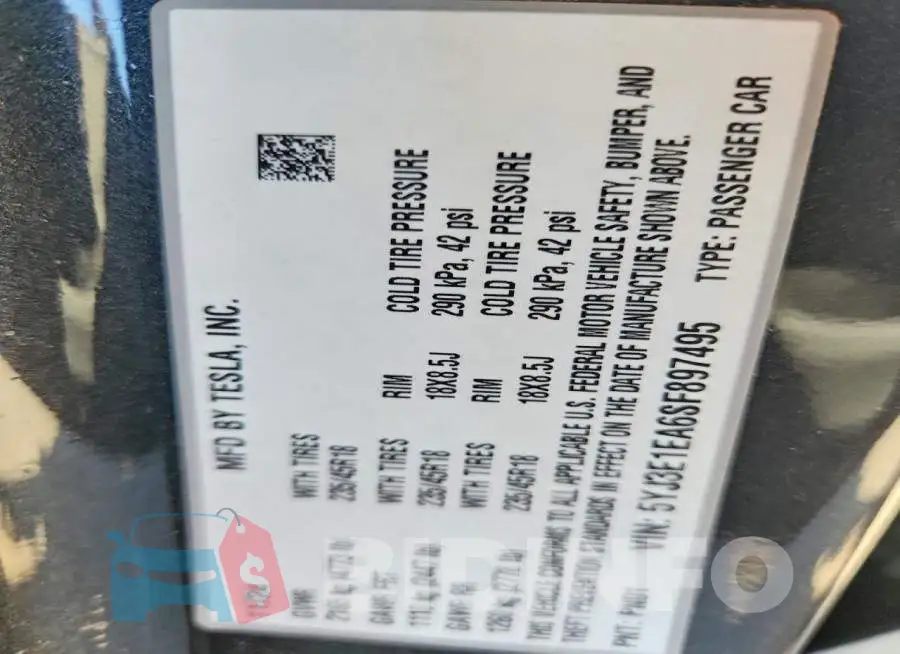 5YJ3E1EA6SF897495 Photo# 12
