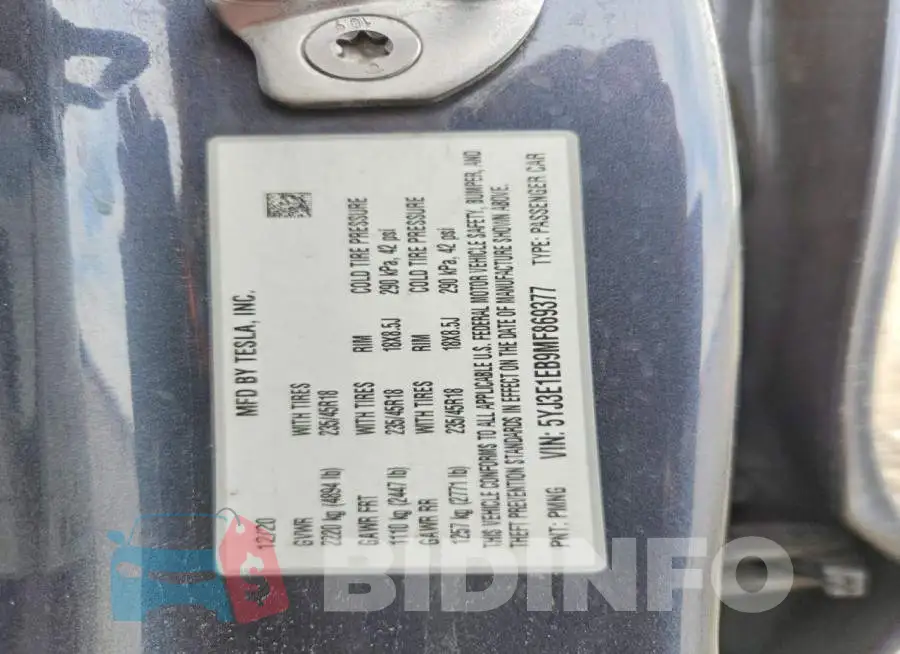 5YJ3E1EB9MF869377 Photo# 12