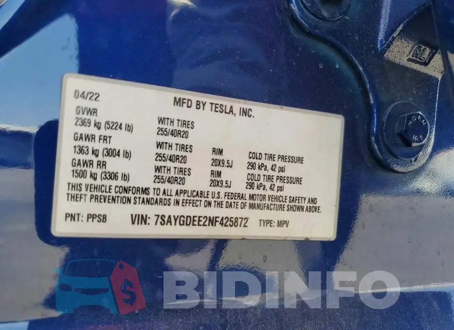 7SAYGDEE2NF425872 Photo# 13