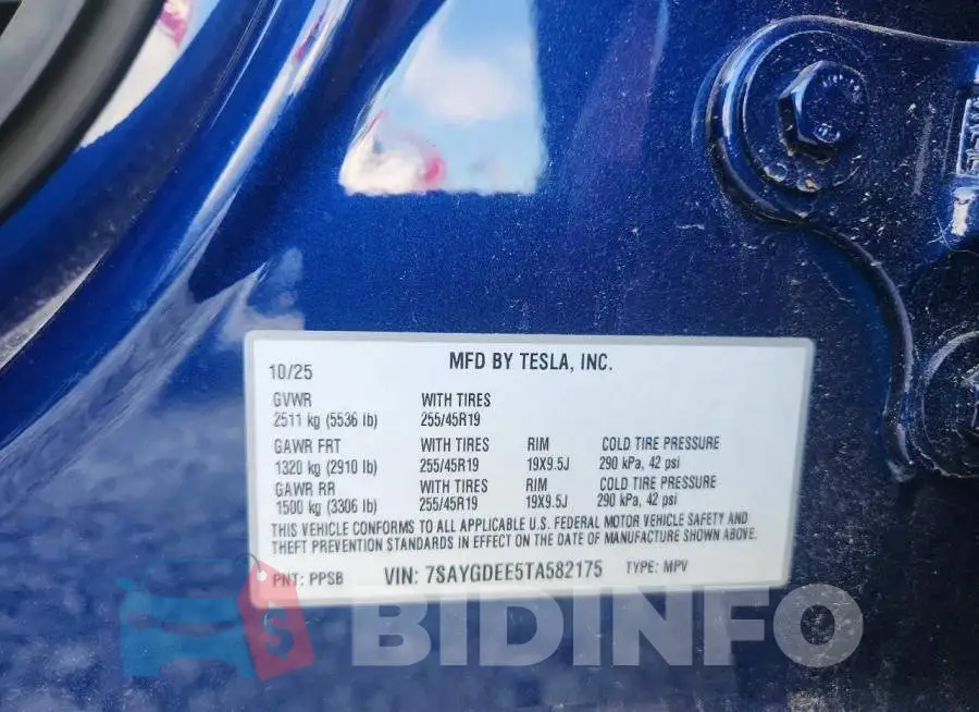 7SAYGDEE5TA582175 Photo# 13