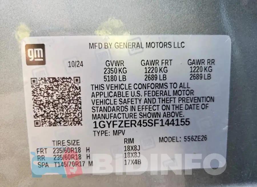 1GYFZER45SF144155 Photo# 12