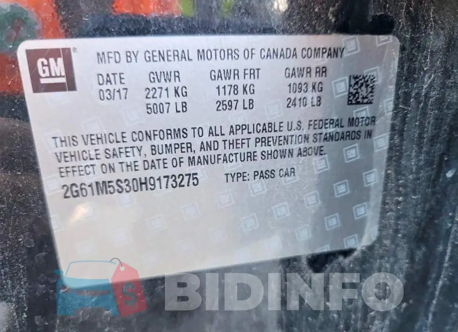 2G61M5S30H9173275 Photo# 12
