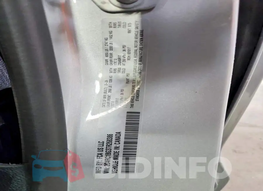2C4RC1BG3TR268386 Photo# 13