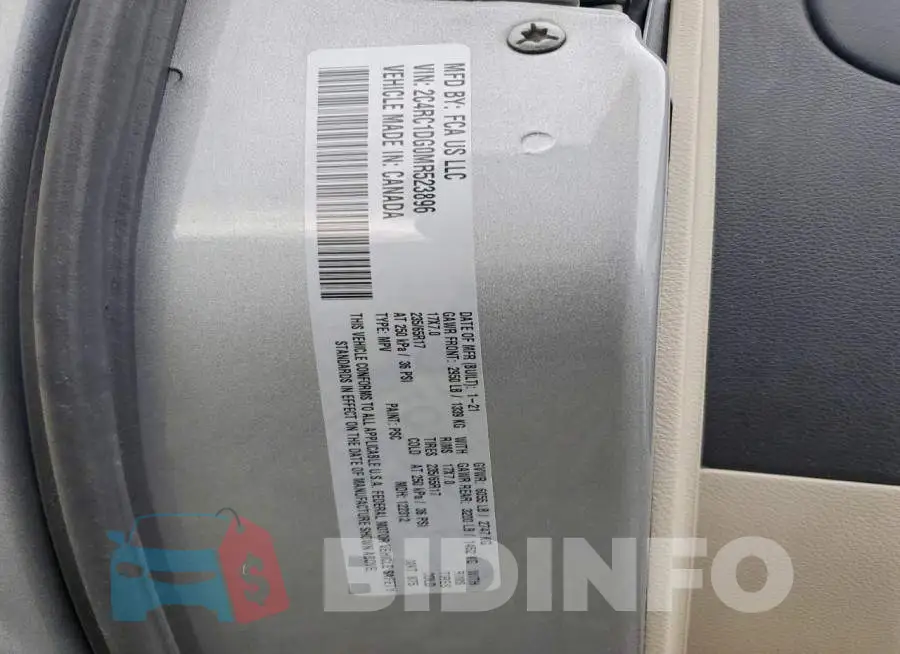 2C4RC1DG0MR523896 Photo# 13