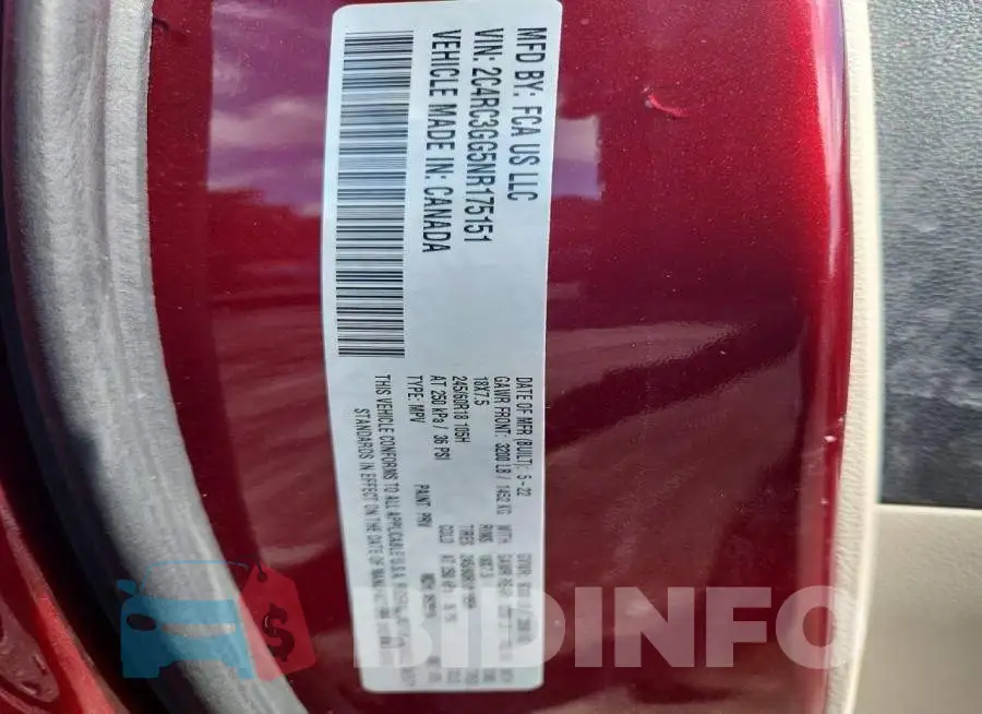 2C4RC3GG5NR175151 Photo# 13