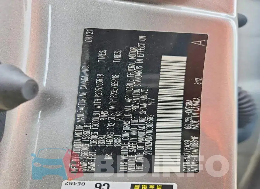 2T2HZMDA7NC308682 Photo# 14
