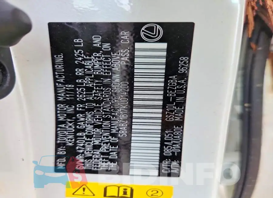 58ABZ1B17KU014200 Photo# 12
