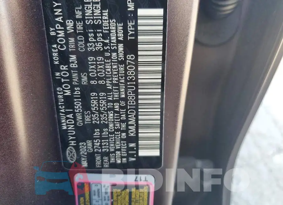 KMUMADTB8PU138078 Photo# 13