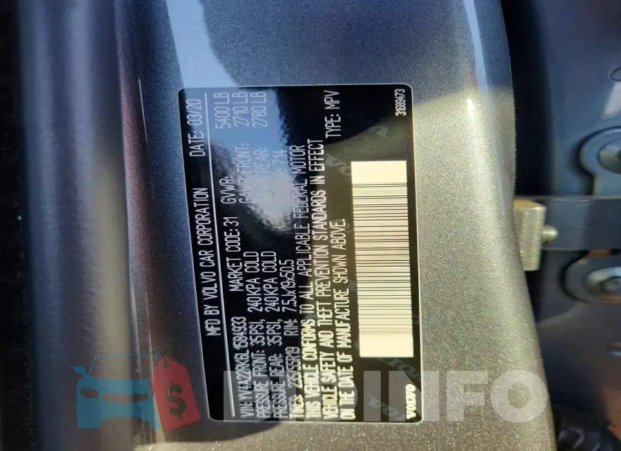 YV4A22RK6L1584933 Photo# 12