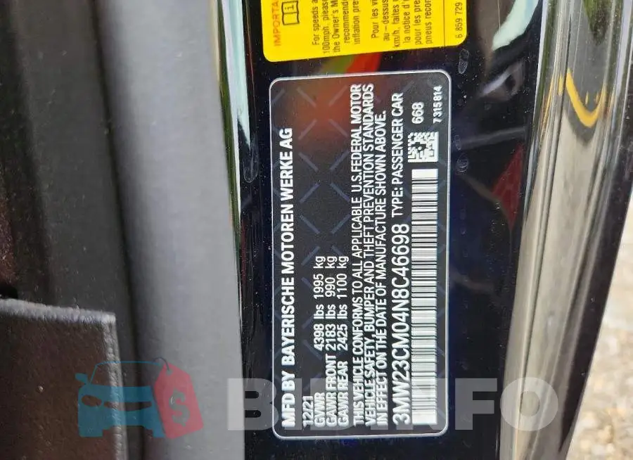 3MW23CM04N8C46698 Photo# 12