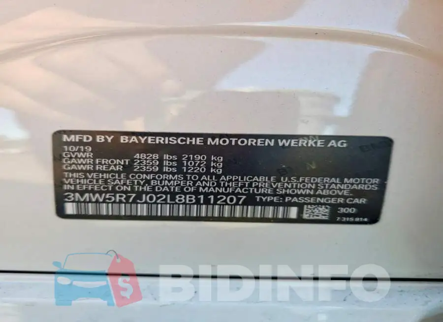 3MW5R7J02L8B11207 Photo# 12