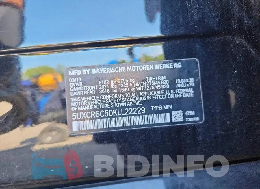 5UXCR6C50KLL22229 Photo# 13
