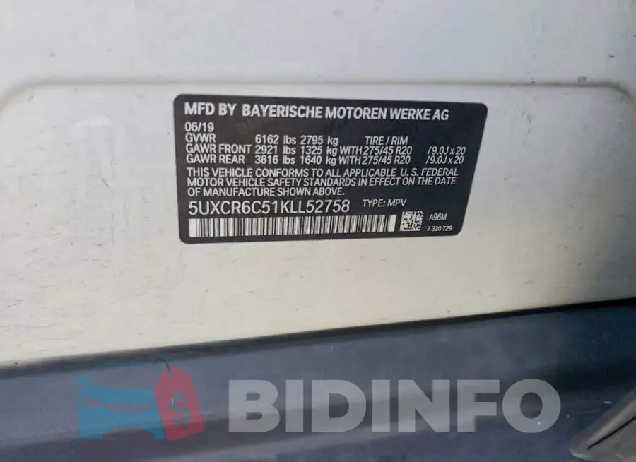 5UXCR6C51KLL52758 Photo# 13
