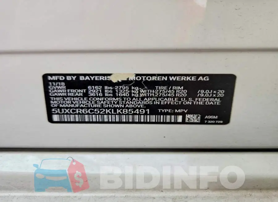 5UXCR6C52KLK85491 Photo# 12