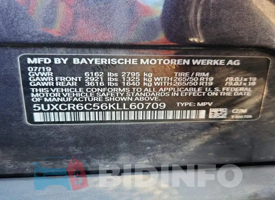 5UXCR6C56KLL60709 Photo# 13