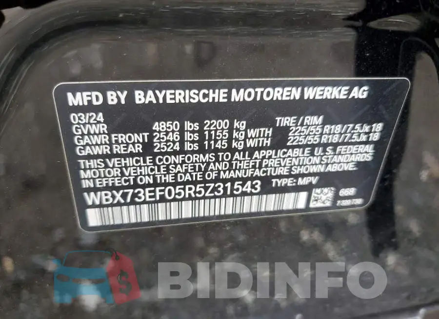 WBX73EF05R5Z31543 Photo# 12