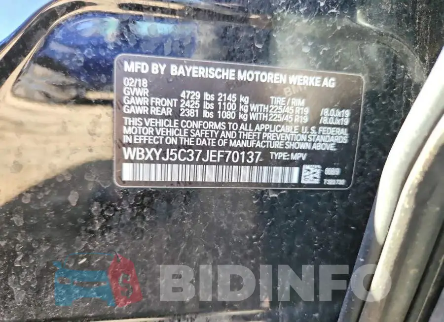 WBXYJ5C37JEF70137 Photo# 12