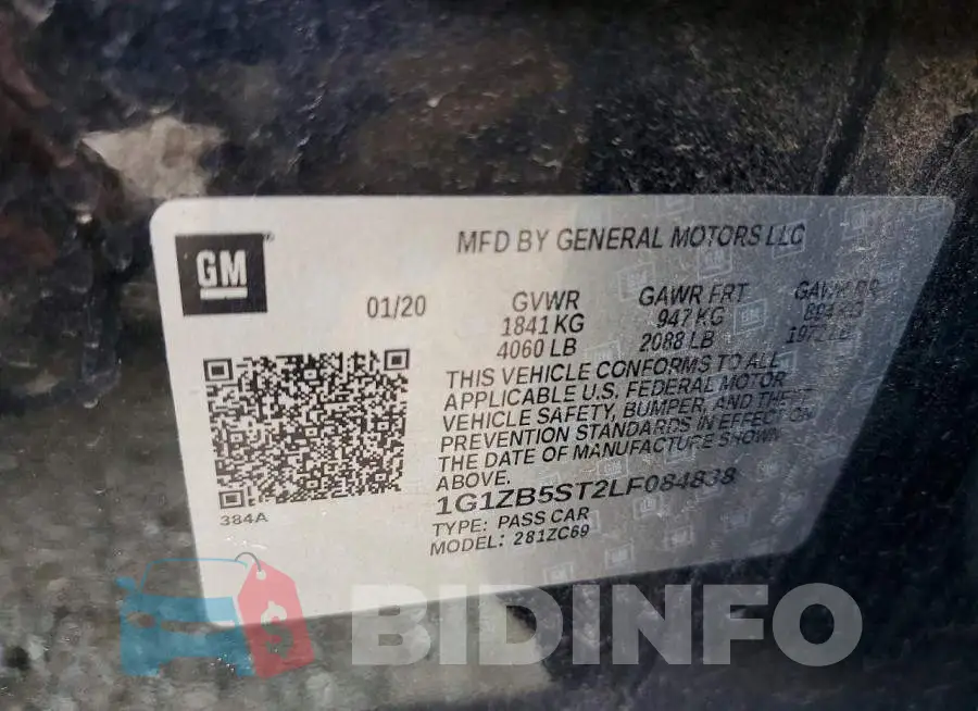 1G1ZB5ST2LF084838 Photo# 12