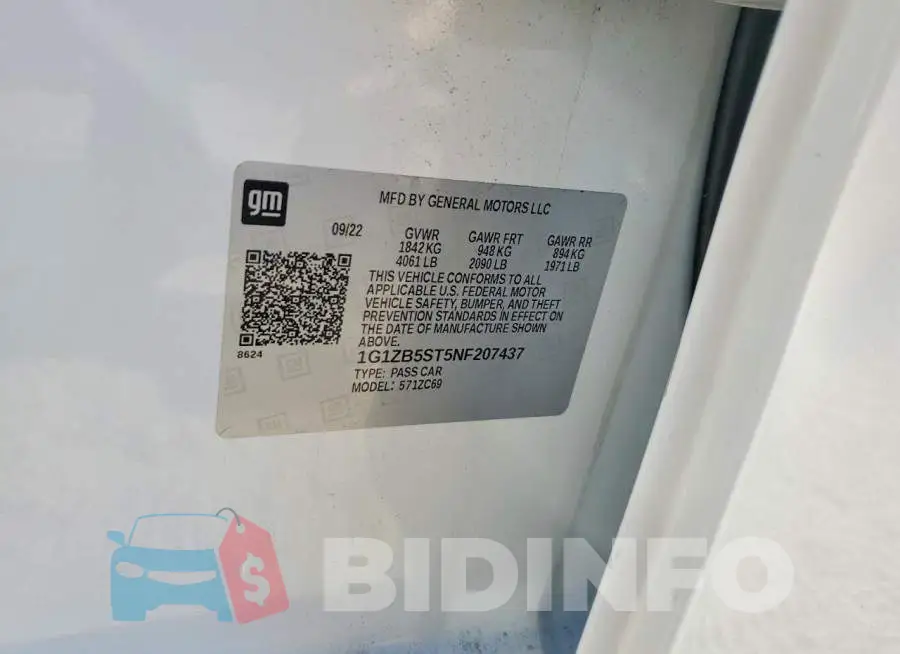 1G1ZB5ST5NF207437 Photo# 12