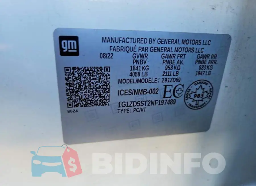 1G1ZD5ST2NF197489 Photo# 12