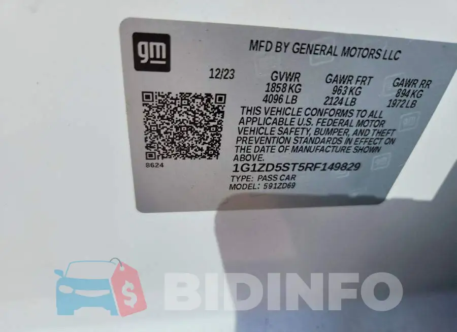 1G1ZD5ST5RF149829 Photo# 12