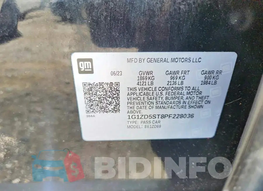 1G1ZD5ST8PF228036 Photo# 12