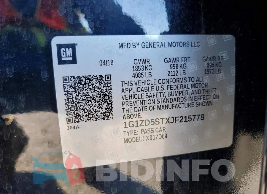 1G1ZD5STXJF215778 Photo# 12