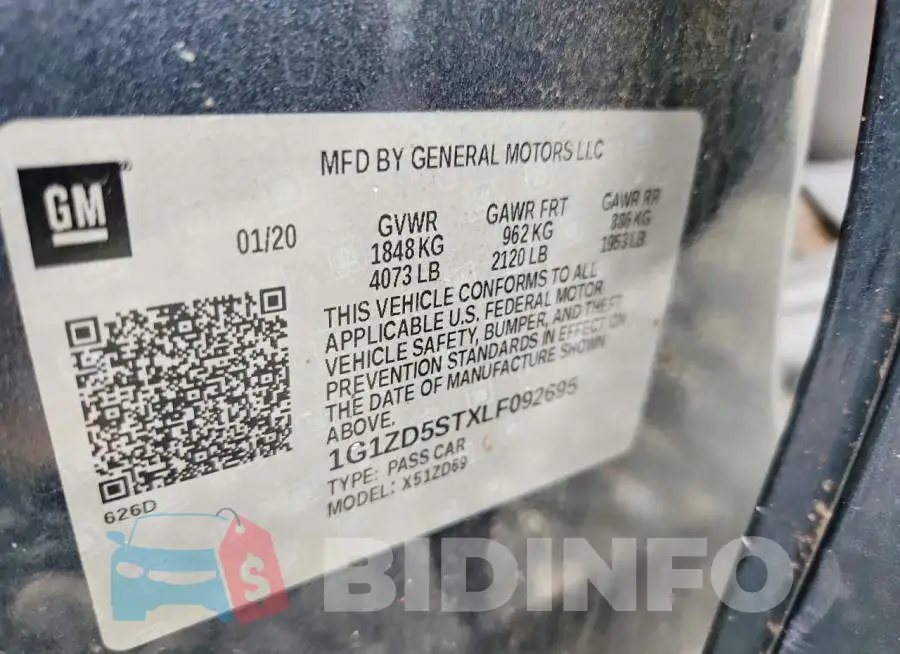 1G1ZD5STXLF092695 Photo# 12