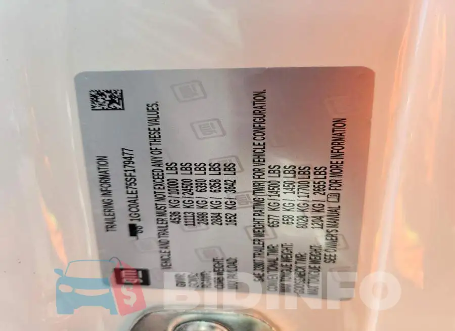 1GC0ALE75SF179477 Photo# 12