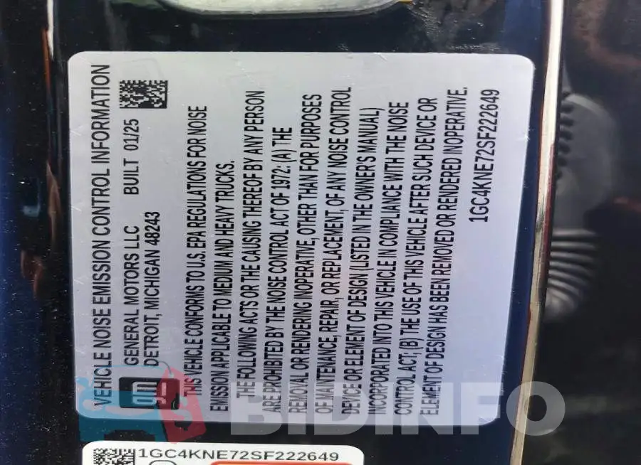 1GC4KNE72SF222649 Photo# 12