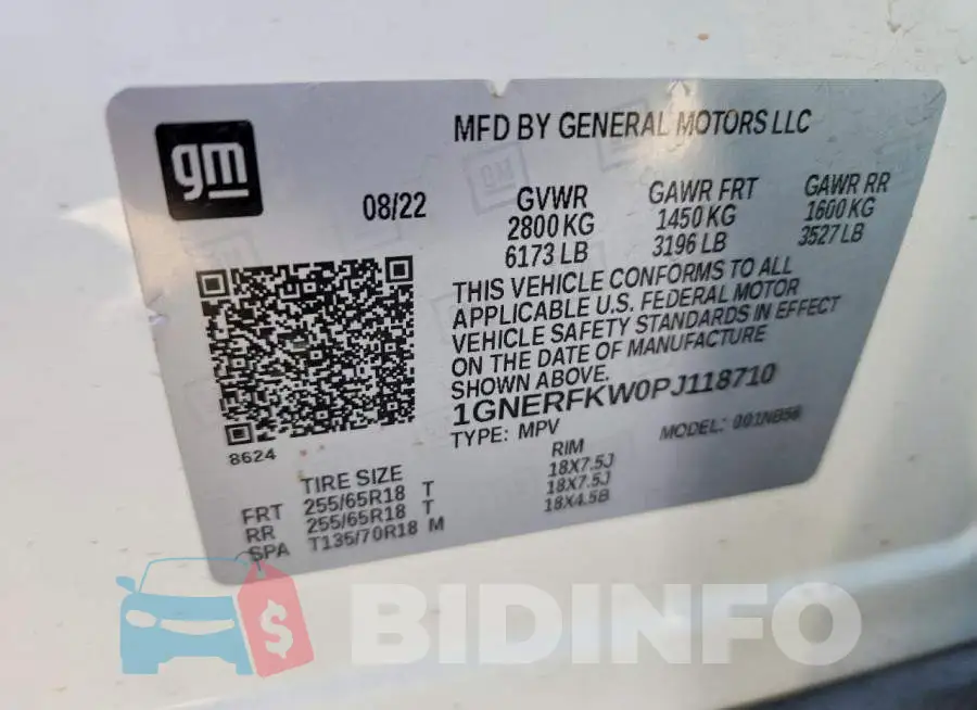 1GNERFKW0PJ118710 Photo# 13
