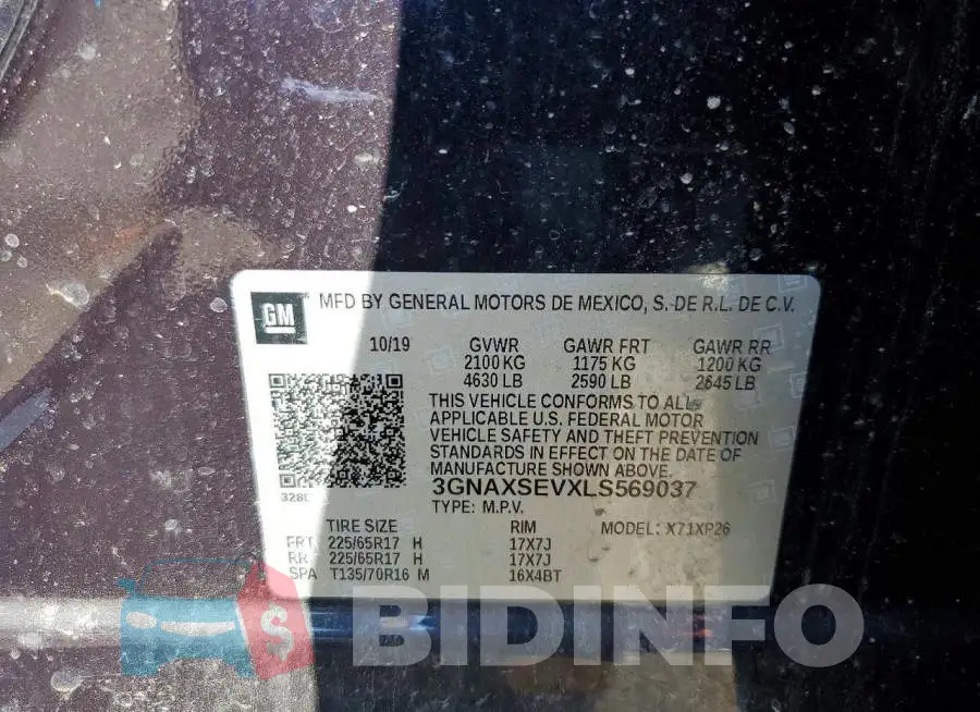 3GNAXSEVXLS569037 Photo# 13