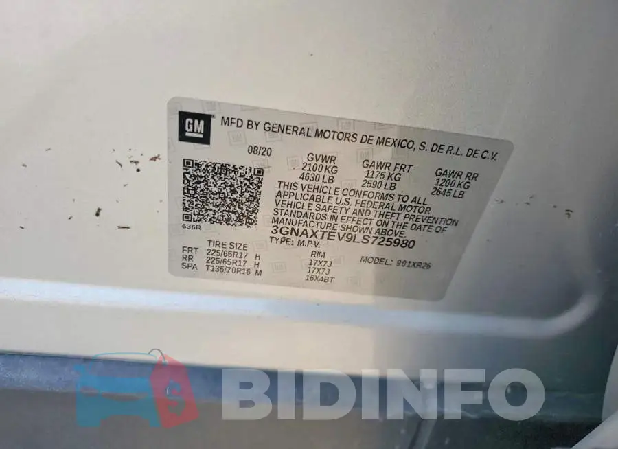 3GNAXTEV9LS725980 Photo# 13