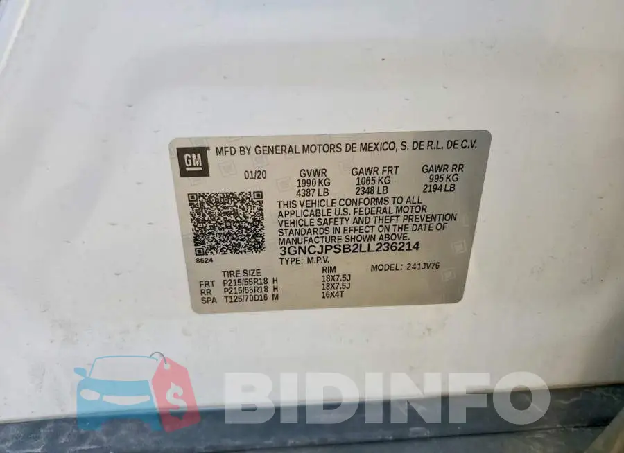 3GNCJPSB2LL236214 Photo# 13