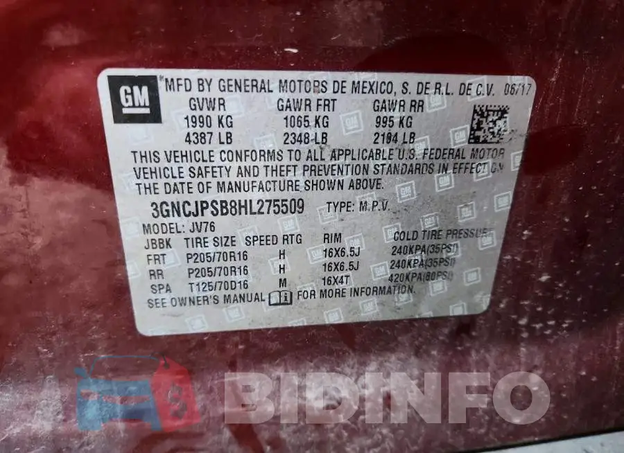 3GNCJPSB8HL275509 Photo# 13