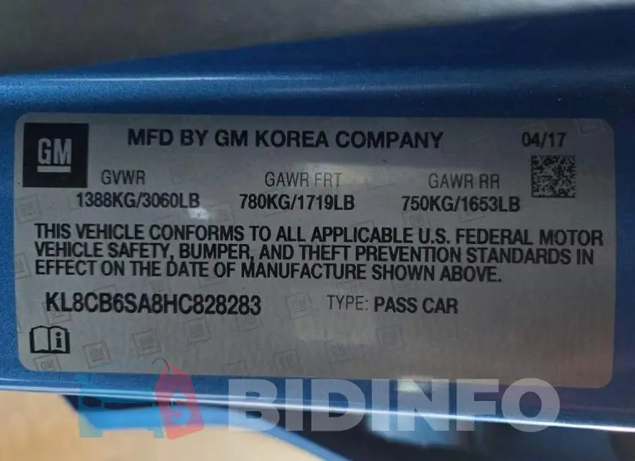 KL8CB6SA8HC828283 Photo# 12