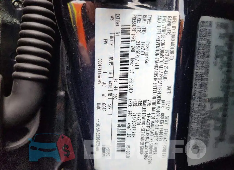 1FADP3J26JL221686 Photo# 12