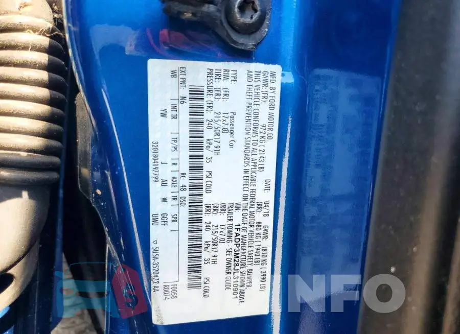 1FADP3M28JL310901 Photo# 12
