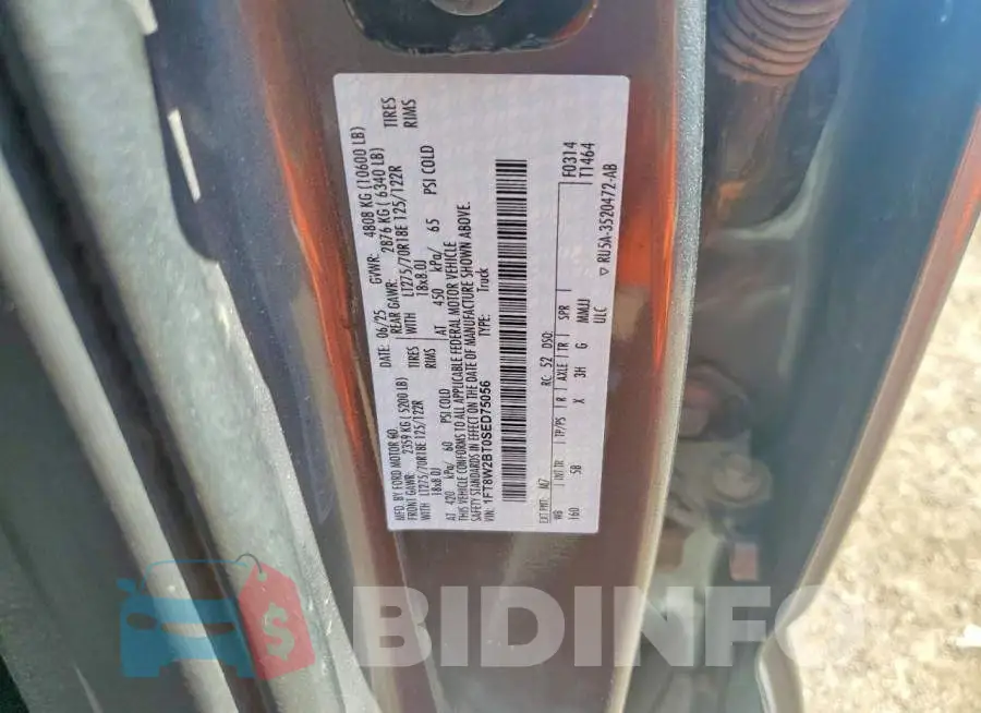 1FT8W2BT0SED75056 Photo# 12